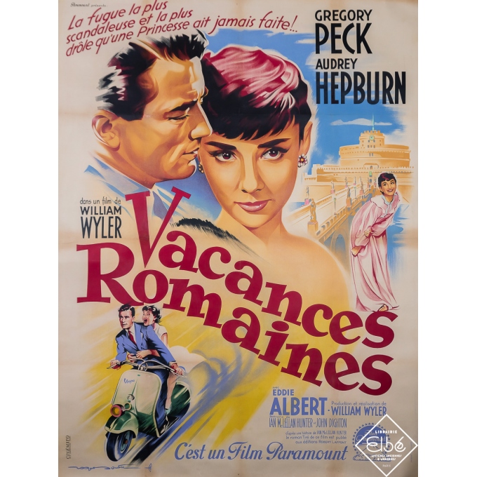 Affiche Ancienne Vacances Romaines De Roger Soubie