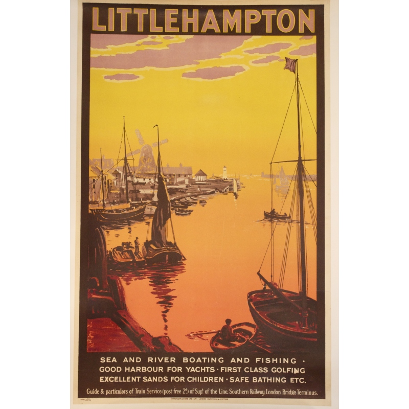 Original vintage poster of Littlehampton