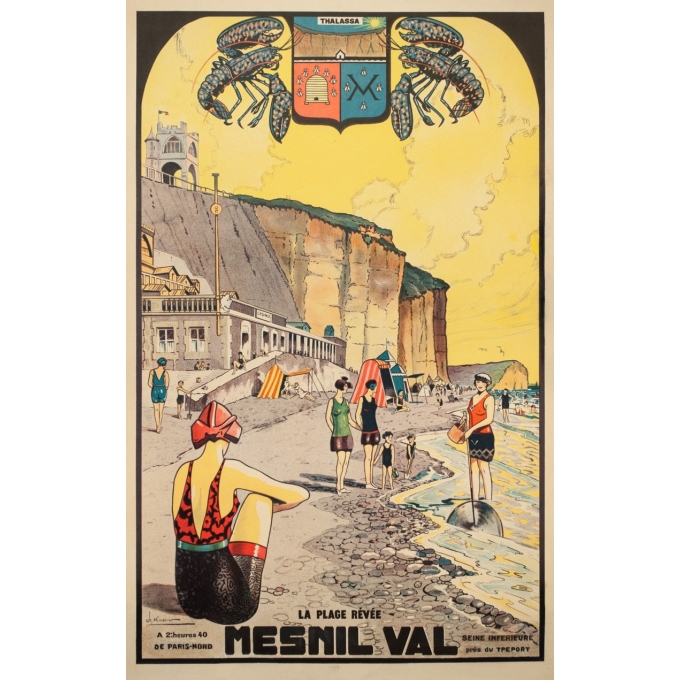 Affiche ancienne de voyage - Ch.Knorr - Circa 1925 - Menils Val - 99 par 63 cm
