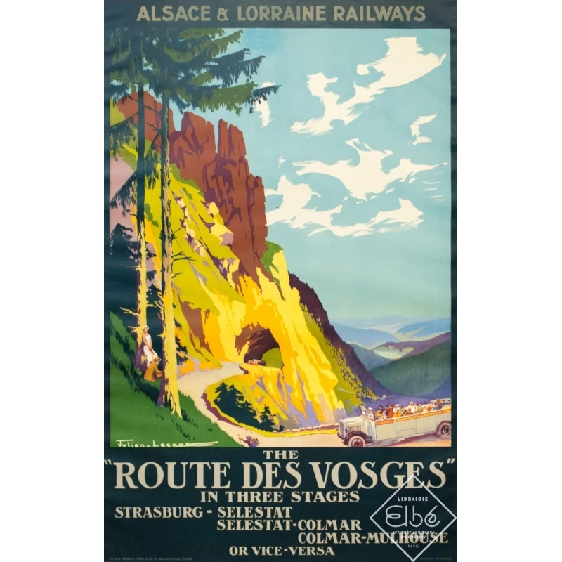 Affiche Vins & Patrimoine  Lotza - Affiches de voyage