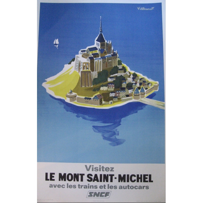 Affiche Le Mont Saint-Michel. Elbé Paris.