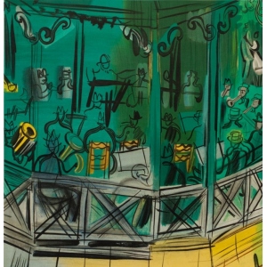 Affiche Ancienne D'exposition Galerie Louis Carré Par Raoul Dufy 1953