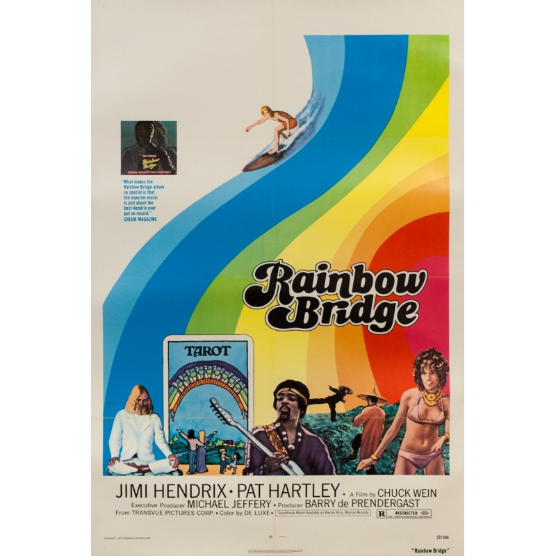 Vintage movie poster Rainbow Bridge from 1972