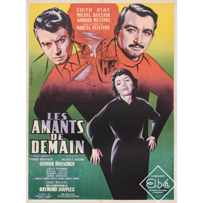 Original vintage movie poster - Jean Mascii - Circa 1946 - Les Amants de Demain - 31,5 by 23,6 inches