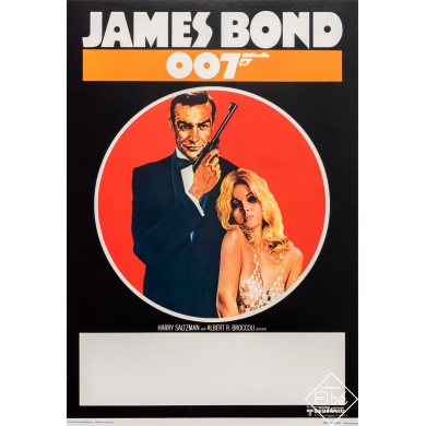 Vintage movie poster by United Artists James Bond 007 Circa 1960