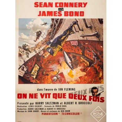 Vintage movie poster James Bond - On ne vit que deux fois from 1967