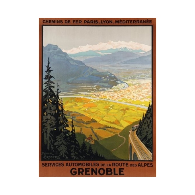Affiche originale Grenoble - Roger Broders - 1922