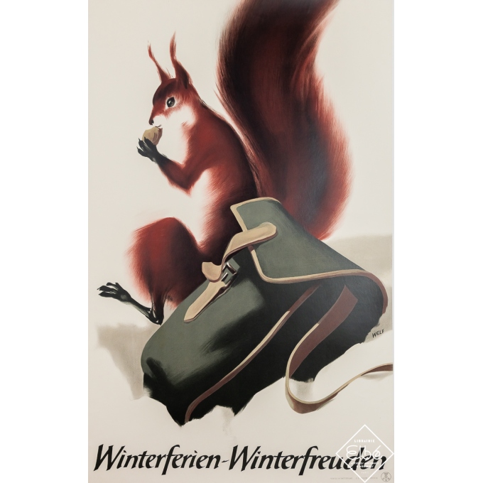 Vintage travel poster - Welf - Welf - Circa 1950 - 40 by 25.4 inches