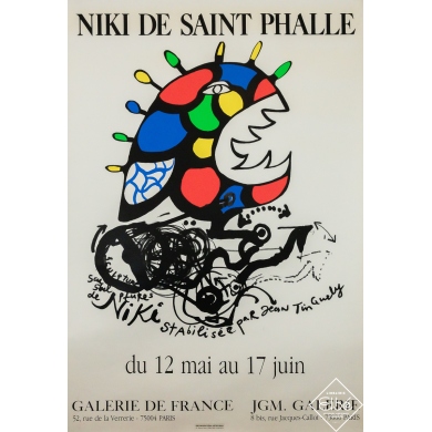 Original vintage poster Sculptures de Niki de Saint Phalle - Niki de Saint Phalle - 68.3 by 46.5inches