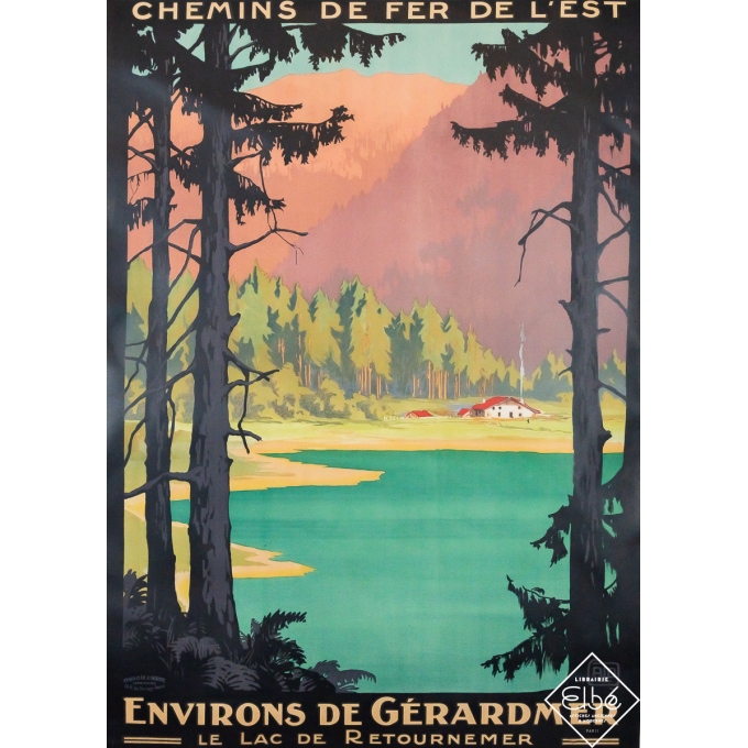 Vintage travel poster - Gérardmer - Charles Hallo - Circa 1920 - 40.9 by 29.1 inches