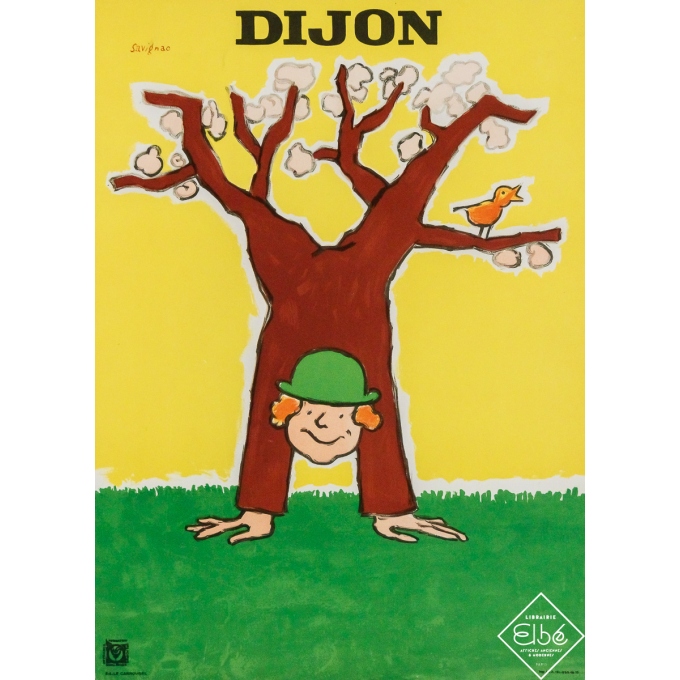 Original vintage poster - Dijon - Savignac - 1990 - 20.1 by 14.6 inches