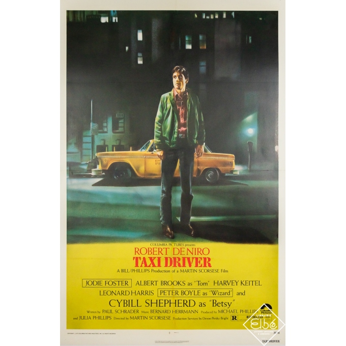 Affiche ancienne originale de cinéma - Taxi Driver  - 104 par 70 cm